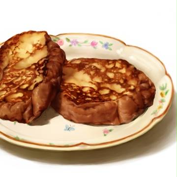 ソフトフランスパンのフレンチトースト