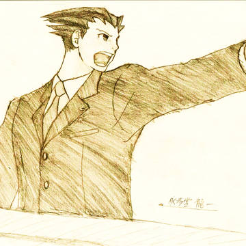 逆転裁判のキャラ　模写った