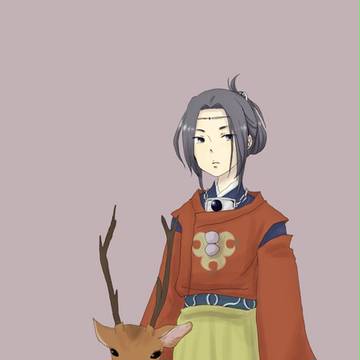 鹿と敦盛