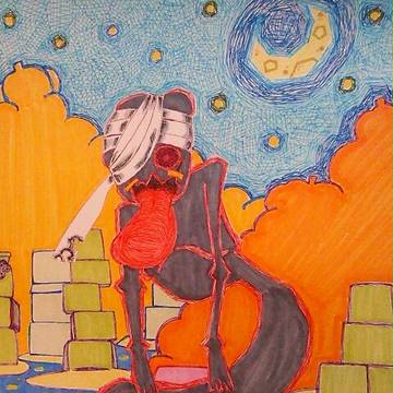 包帯・黒い・人外
