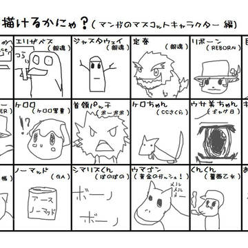 【ひまつぶし企画】アニメのキャラ見ないで描いてみよう【イメレス】