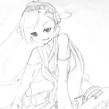 鞍馬型巡洋戦艦1番艦「鞍馬」(イメージで擬人化)
