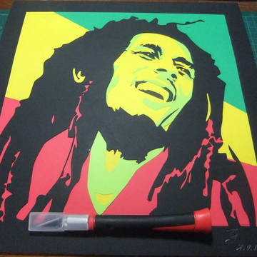 [切り絵] ボブ　マーリー