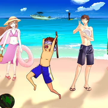 とある海岸にて