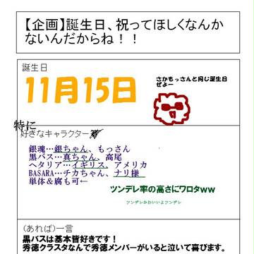 祝ってほしくなんか……あるんだからねっ!!