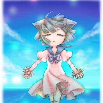 ぷちねここと青い世界