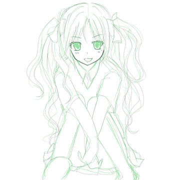 落書きしてたら黒子みたいになった