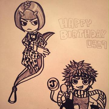 ジョセフ&ブチャラティ、誕生日おめめた！