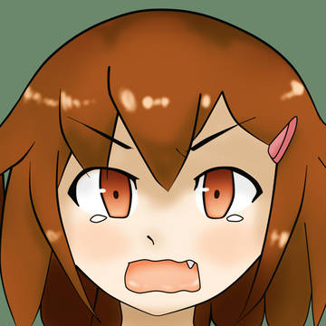 雷泣き顔