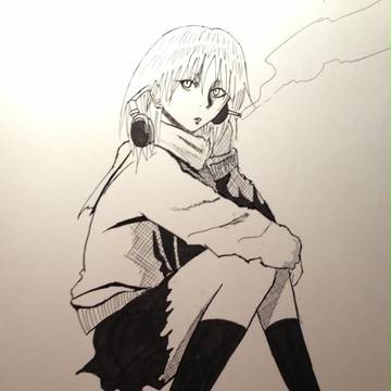 ヘッドフォン女子/オリジナル