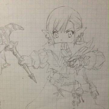 新生FF14　黒AF　【らくがき】