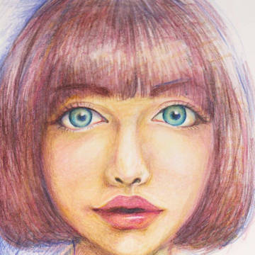 似顔絵　練習
