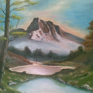 手绘风景油画