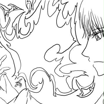 【塗っても】魔術師　線画【いいのよ】