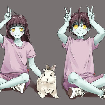 小僵尸兔子兄妹