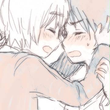 アルミンとエレンのまんが