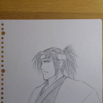 人物画　土方歳三イメージみたいな？