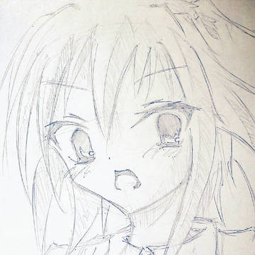 鉛筆で涼花ちゃん