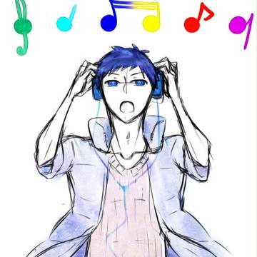 ［韓国語注意］黒バス落書き