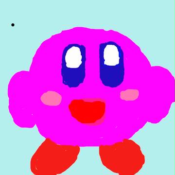 初めてＰＣで書いた絵カービィ