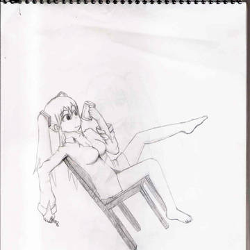 Miku and coffee