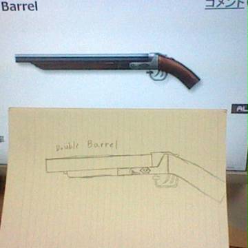 CSOの武器を見ながら描いてみた　part,1