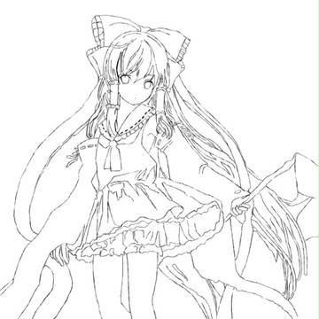 模写 霊夢