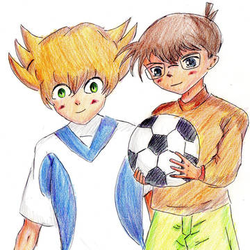 探偵×サッカーの二人
