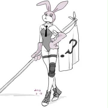 バニーガール　うさぎ　れんしゅう