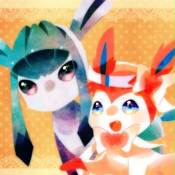 グレイシアとニンフィア