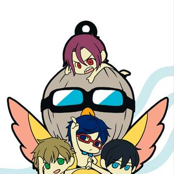 Free! 戦隊ラバーキーホルダー