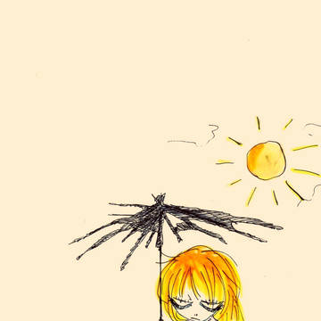 傘を持った少女