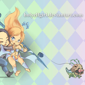 Janna and Kog'maw commission