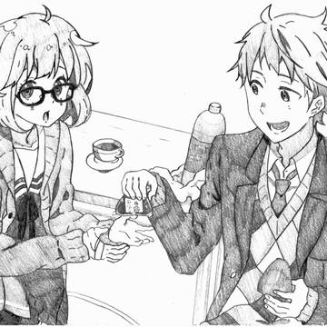 境界の彼方のキャラを描いてみた！！