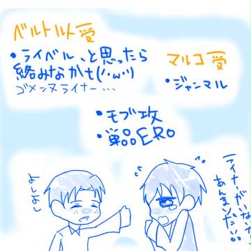 【AOT】詰め1【R‐18】