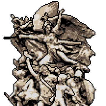 ドット絵彫刻シリーズ  原案「La Marseillaise」