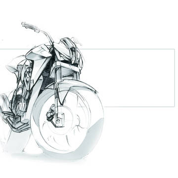 バイクのスケッチ