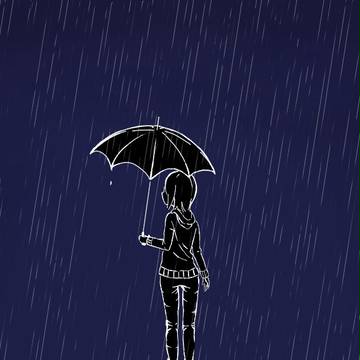 雨。憂鬱。