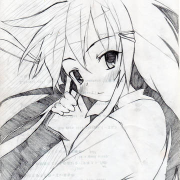 半分の月がのぼる空　模写