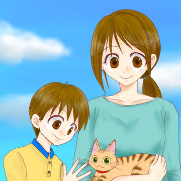 猫と親子