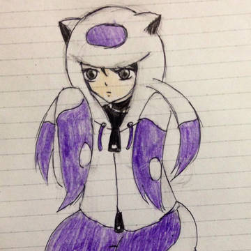 創作子にコジョのパーカー