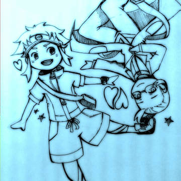 キョウヘイ君とアクロマさん