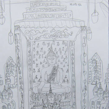 Buddha image in the temple