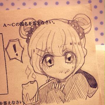 テストのラクガキ。