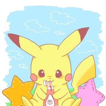ピカチュウとケチャップ