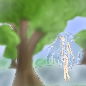 森の中