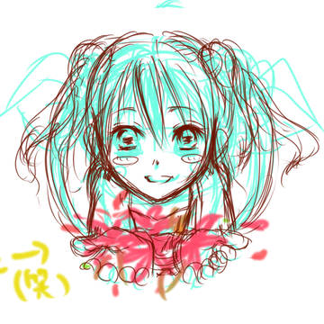 ラフなミクさん