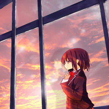放課後の夕焼け