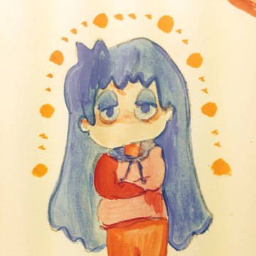水彩おんなのこ