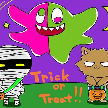 お菓子もらいにきましたー